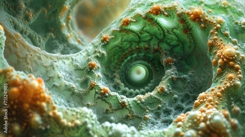 Immersive 3D Fractal Experience. Smooth Color Transitions in a Mesmerizing Artwork 