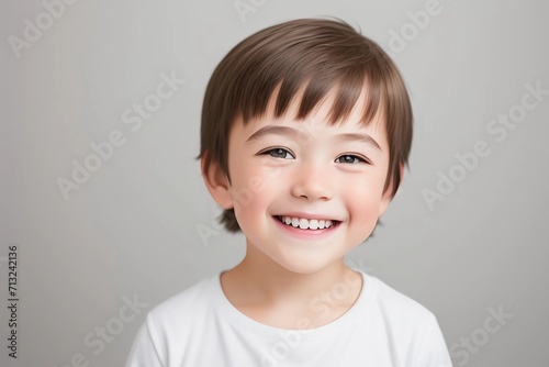 child smiling. Generated AI