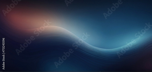 Dark blue grainy gradient background, blurry colors wave pattern with noise texture, wide banner size