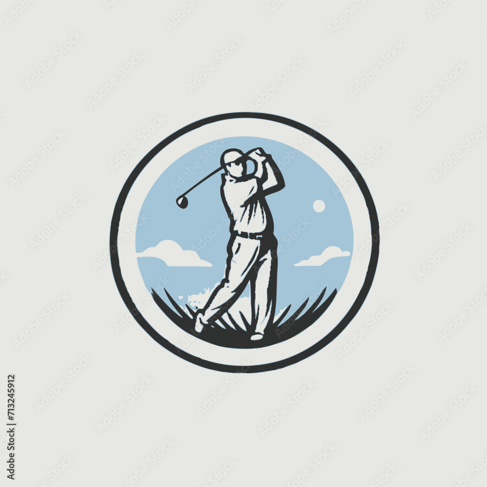 Golf Logo Design EPS Format Very Cool