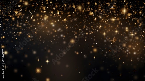 New year background with gold stars and sparks © Ziyan