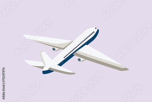 Air transportation concept Colored flat vector illustration isolated.