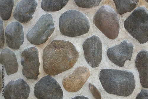 background of cement wall made of stones
