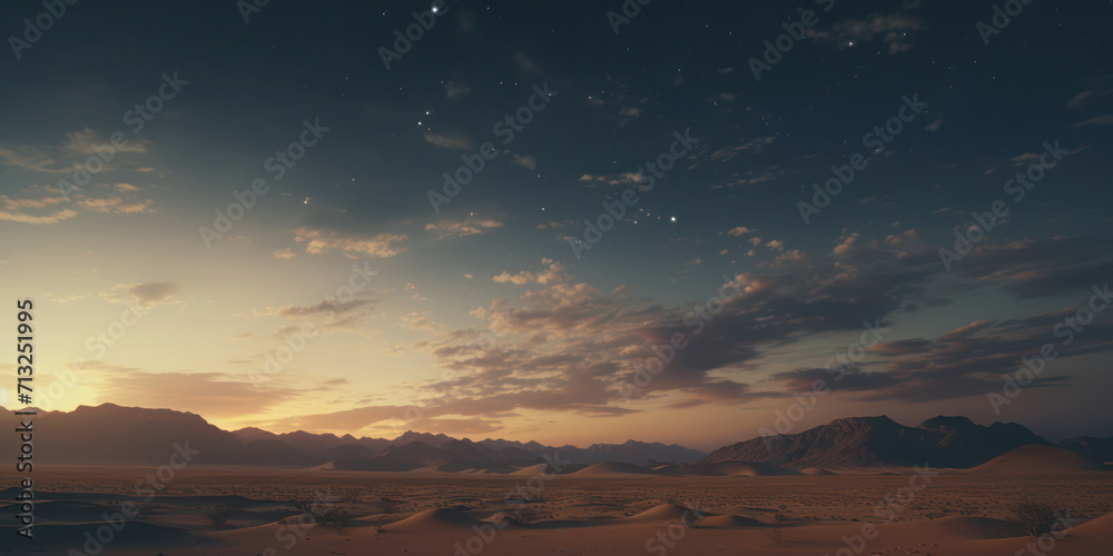 Desert Serenity: A Tranquil Winter Wonderland of Solitude and Beauty