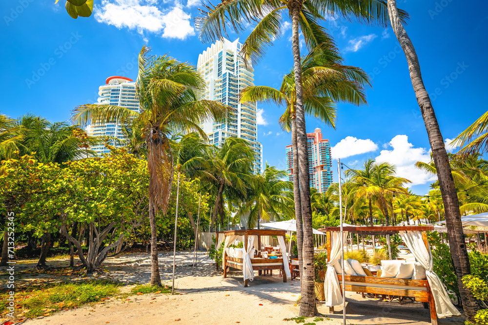 Miami South Beach park view, Florida
