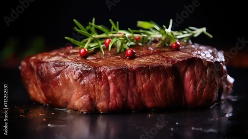 Professional food photography of Steak