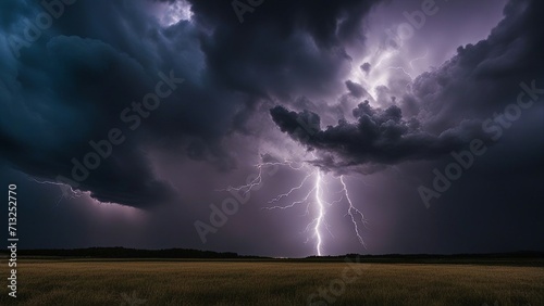 lightning in the sky A cosmic battle of forces, where the sky and the earth are enemies. The sky unleashes its fury 