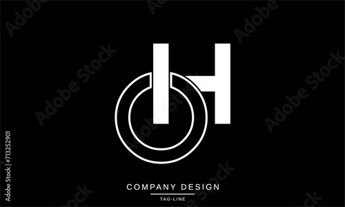 HO, OH, Abstract Letters Logo monogram