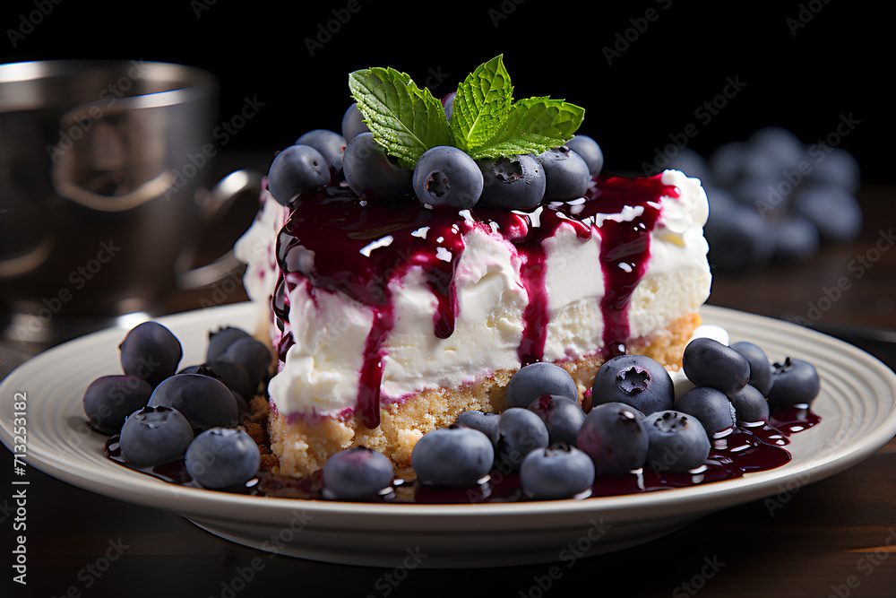 A closeup magazine quality shot of a beautifully cheesecake ,big fruits cake A closeup magazine quality shot of a beautifully cheesecake ,big fruits cake