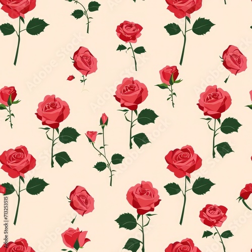 Rose vintage paint seamless full background