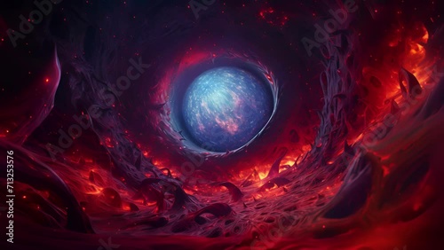 Prepare to have your mind blown as this explosive visual masterpiece takes you on a wild ride through a psychedelic wormhole.