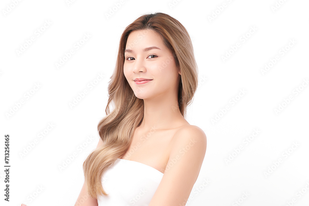 Beautiful young asian woman with clean fresh skin on white background, Face care, Facial treatment, Cosmetology, beauty and spa, Asian women portrait. Beautiful young asian woman with clean fresh skin on white background, Face care, Facial treatment, Cosmetology, beauty and spa, Asian women portrait.