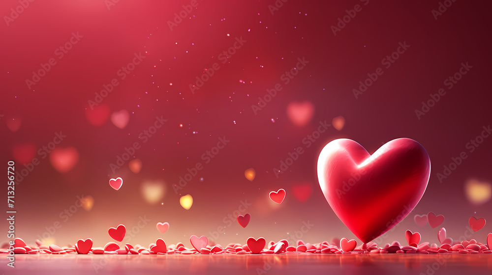 Vibrant Valentine's Day background, hearts background Vibrant Valentine's Day background, hearts background