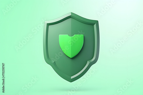 Free Download checkmark shield green security protection privacy password secure personal account identity id concept. minimal cartoon style cute smooth. 3d rendering illustration - GFXLoad