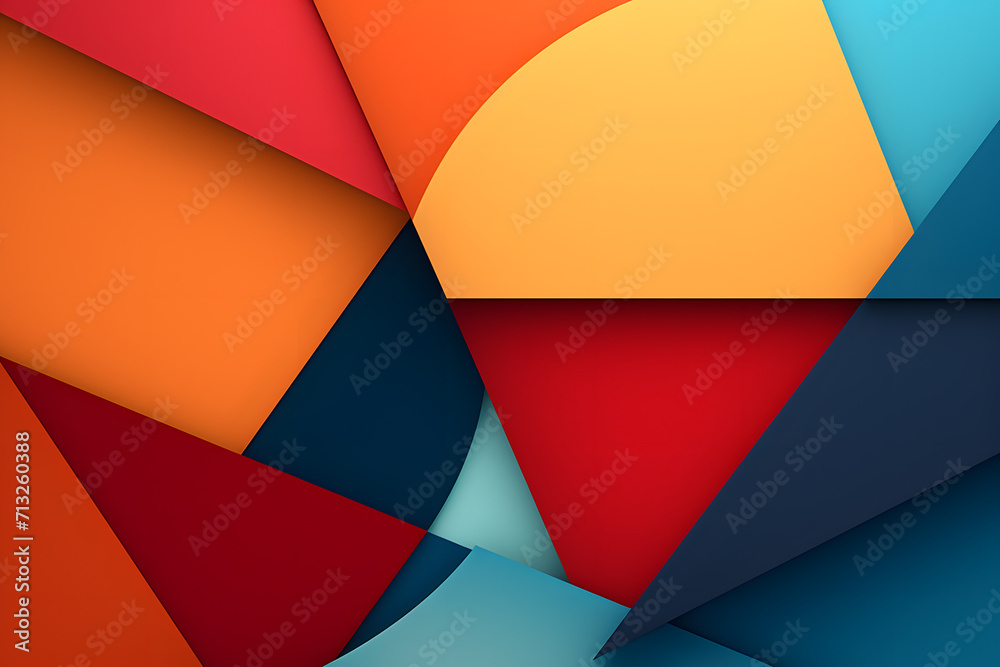 Abstract geometric vibrant color background