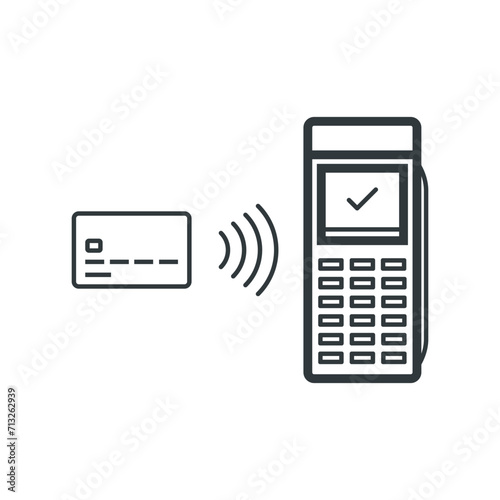 NFC card payment on POS terminal machine