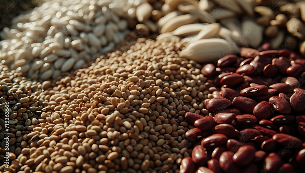 Assortment of beans, legumes and grains. Assortment of beans, legumes and grains.