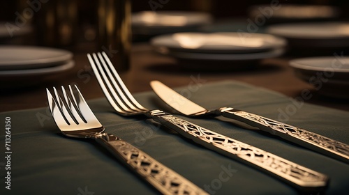 Close-up Photo of Fork and Knife on Table, Passover