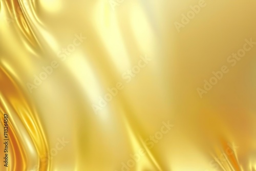 gold shiny metal surface with ripple, golden yellow cloth fabric with ripple wrinkle, abstract background, Generative ai