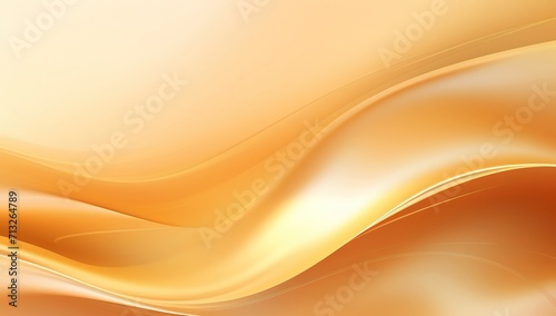 gold light trail, golden energy flow abstract background, Generative Ai