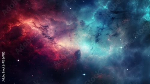 Colorful Nebula in Scifi Universe  Background  Wallpaper