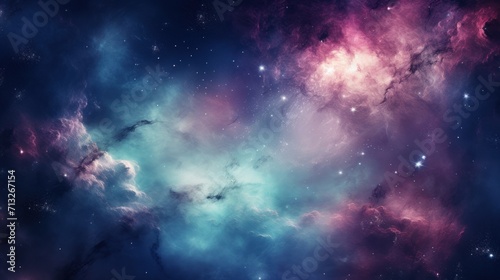 Colorful Nebula in Scifi Universe, Background, Wallpaper