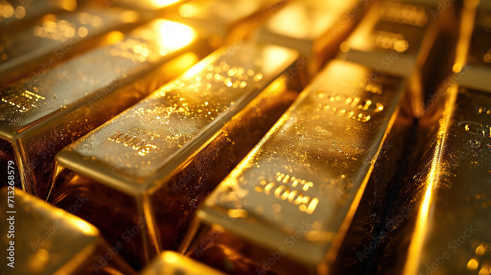 A lot of gold bars
A lot of gold bars