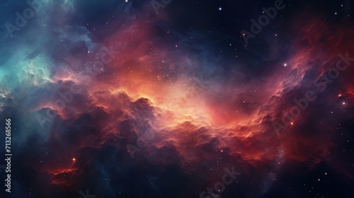 Colorful Nebula in Scifi Universe  Background  Wallpaper