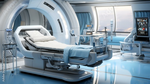 Modern Operating Room with Modern Medical Equipment