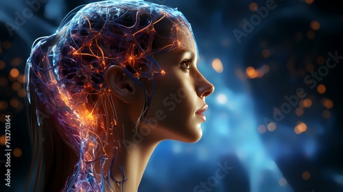 Neural Connection Bright Lights Synapses in 8K and 4K