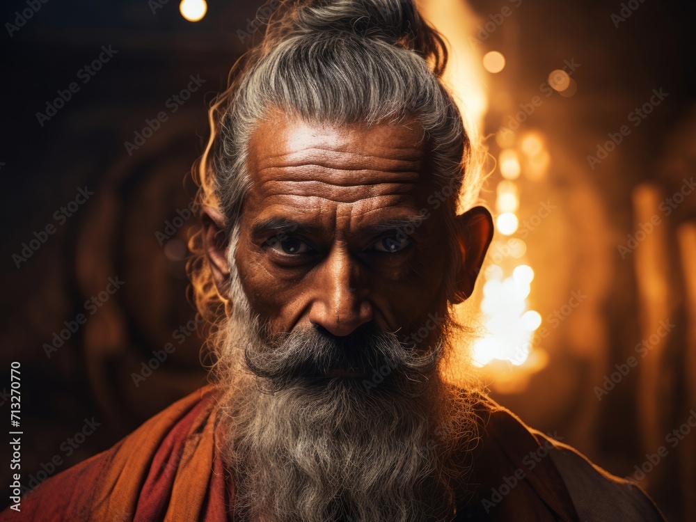 Fotografie Indian monk sadhu