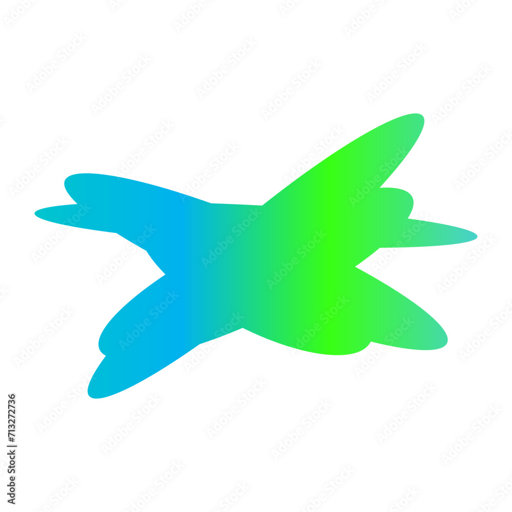 A simple cut out transparent cloud shape design element.