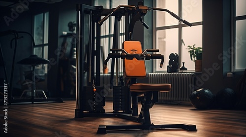 Home Gym With Equipment in a Room, Exercise and Workout Space for Fitness at Home, World Health Day