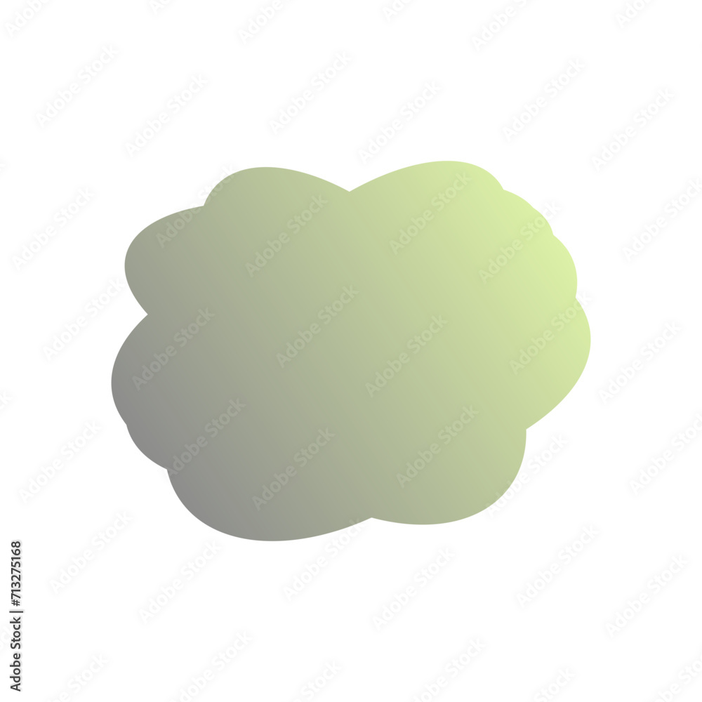 A simple cut out transparent cloud shape design element. A simple cut out transparent cloud shape design element.