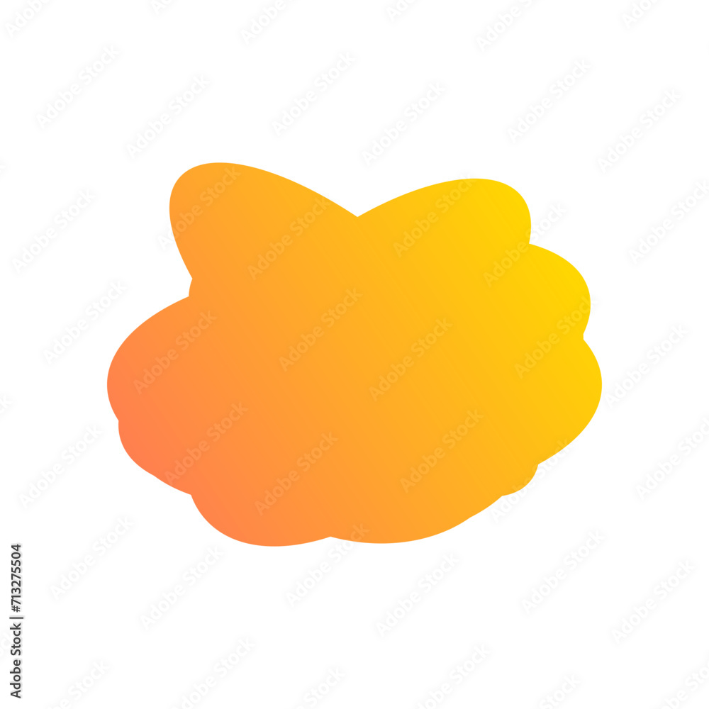 A simple cut out transparent cloud shape design element. A simple cut out transparent cloud shape design element.