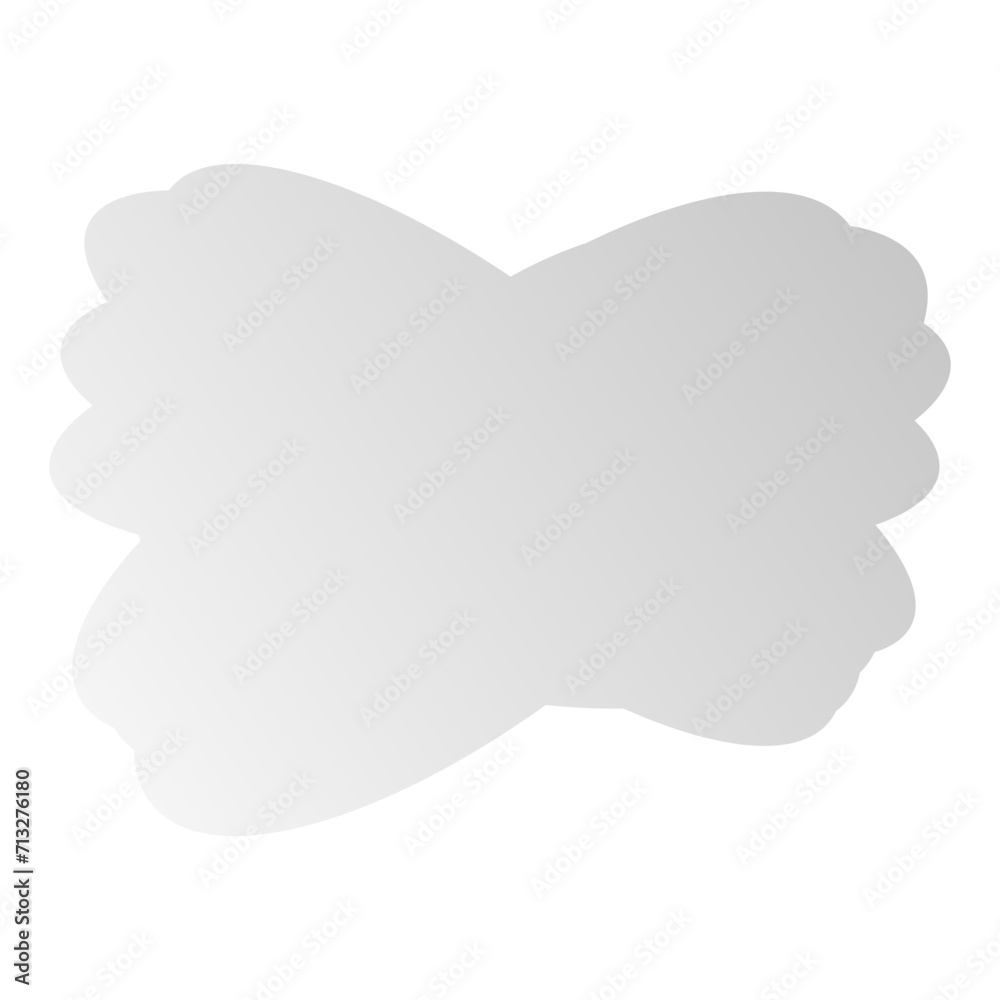 A simple cut out transparent cloud shape design element. A simple cut out transparent cloud shape design element.