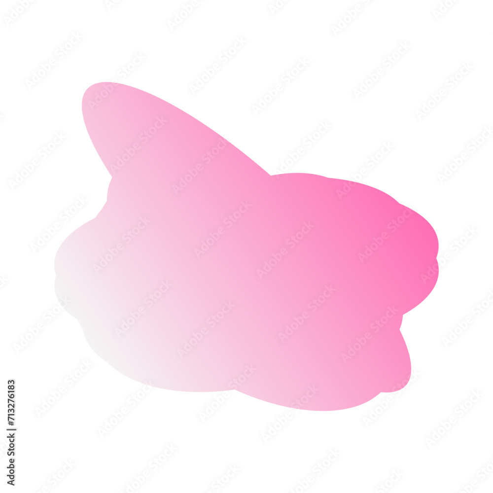 A simple cut out transparent cloud shape design element. A simple cut out transparent cloud shape design element.