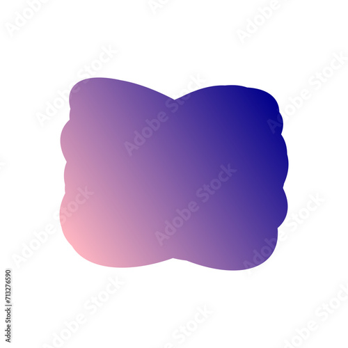 A simple cut out transparent cloud shape design element.