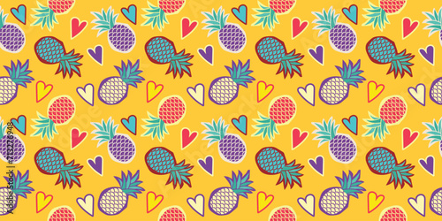 Discover the enchanting allure of this captivating pineapple pattern. Let its delicate details and soothing colors transport you to a world of tropical tranquility and evoke a sense of blissful relaxa