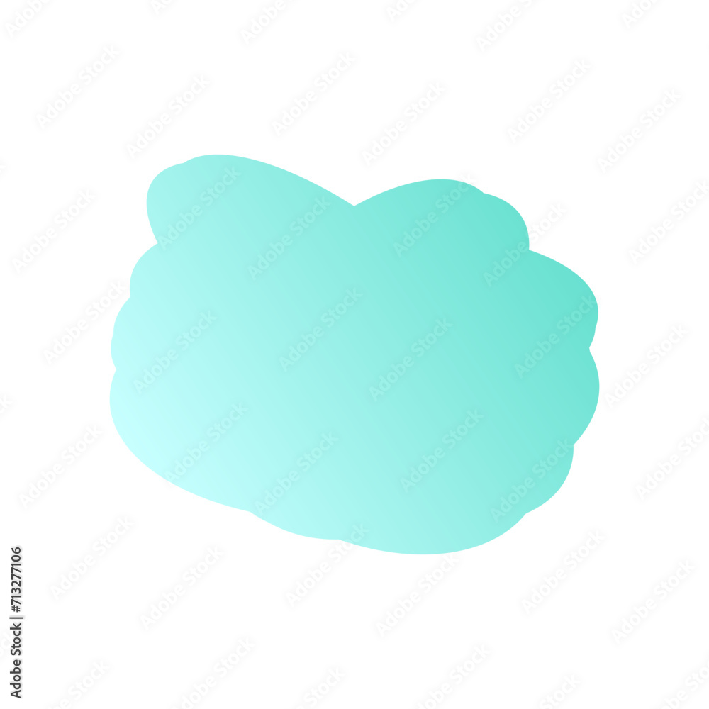 A simple cut out transparent cloud shape design element. A simple cut out transparent cloud shape design element.