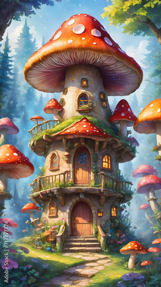 Fototapeta premium fairy tale house