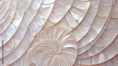 Seashell surface texture close up 