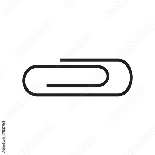 paper clip vector icon line template