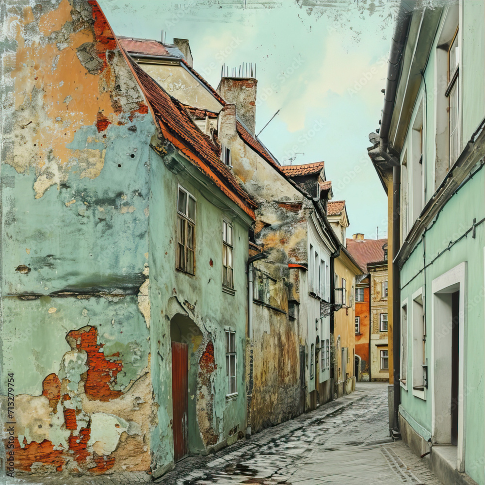 old street in the town