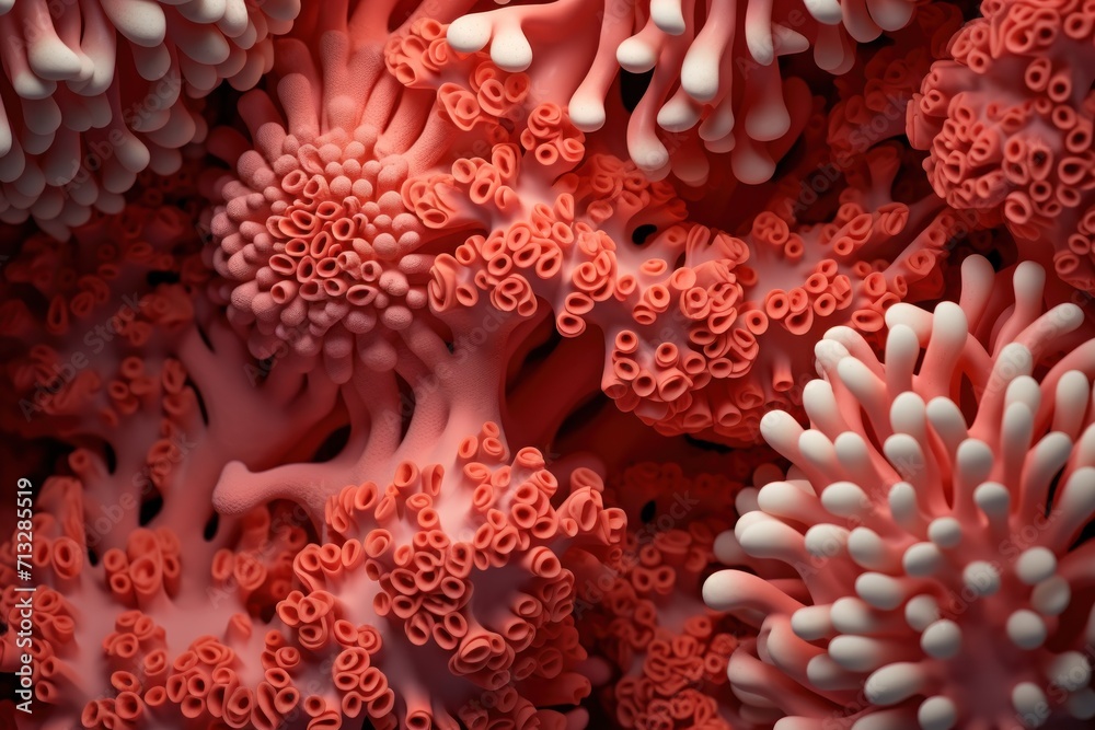 Coral undirectional pattern 