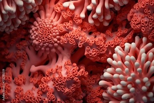 Coral undirectional pattern 