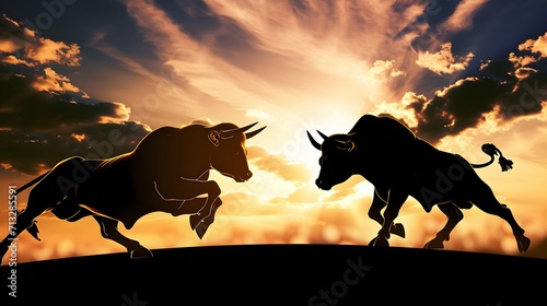 Bullish and bearish forces entwined in a never-ending dance, shaping the destiny of stocks on the market stage.