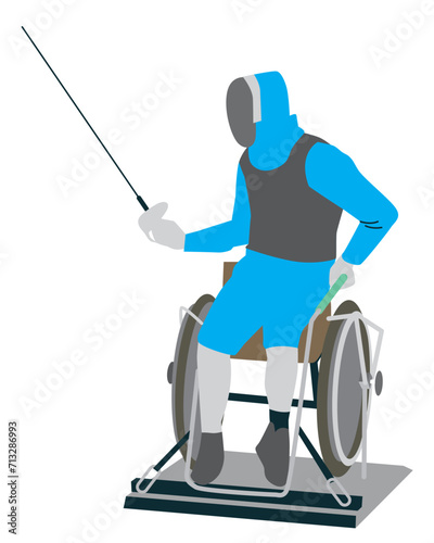 wheel chair fencing sport