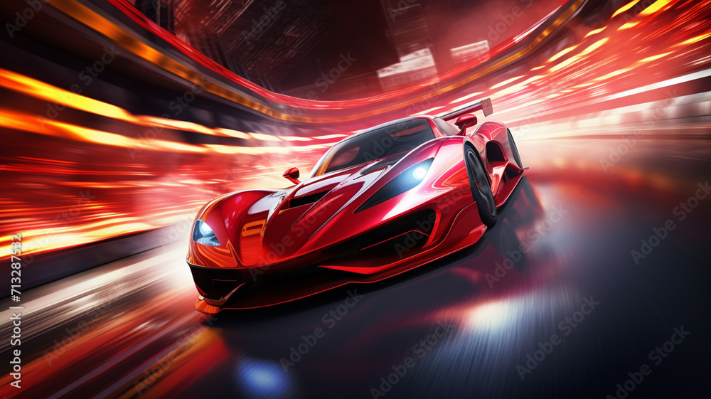 red sport car wallpaper