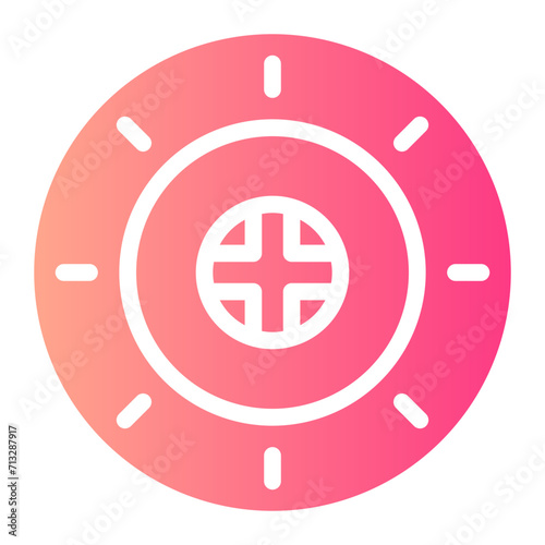 birth control pill gradient icon